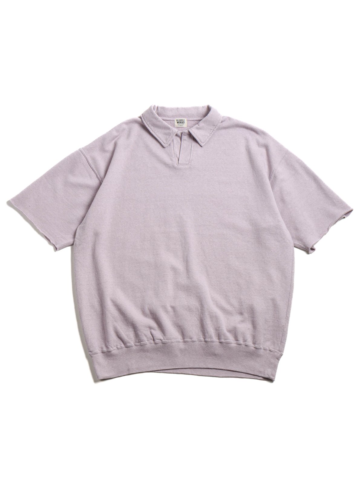(LOT 74001) CUT OFF SLEEVE POLO SHIRT LAVENDER - Image 1