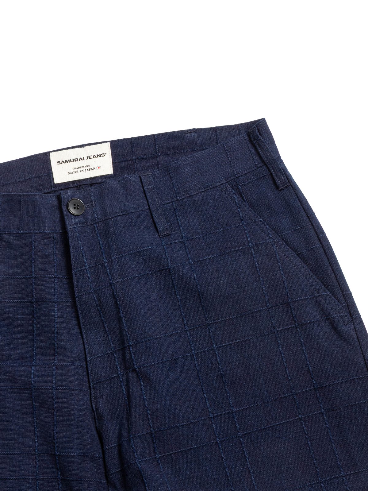 (SJAP&ndash;26&ndash;ARS) (INDIGO SASHIKO LATTICE TROUSER - Image 2
