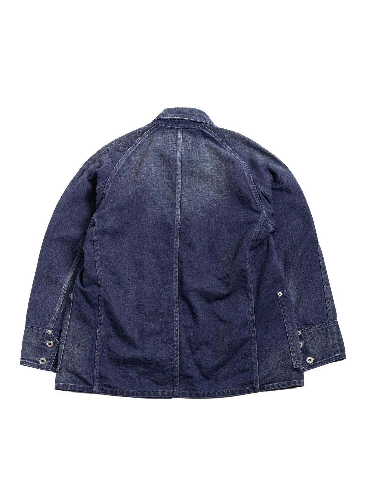 (1102&ndash;CN) ENGINEERS&rsquo; JACKET / VINTAGE CANVAS / NAVY BIO STONE WASH - Image 4