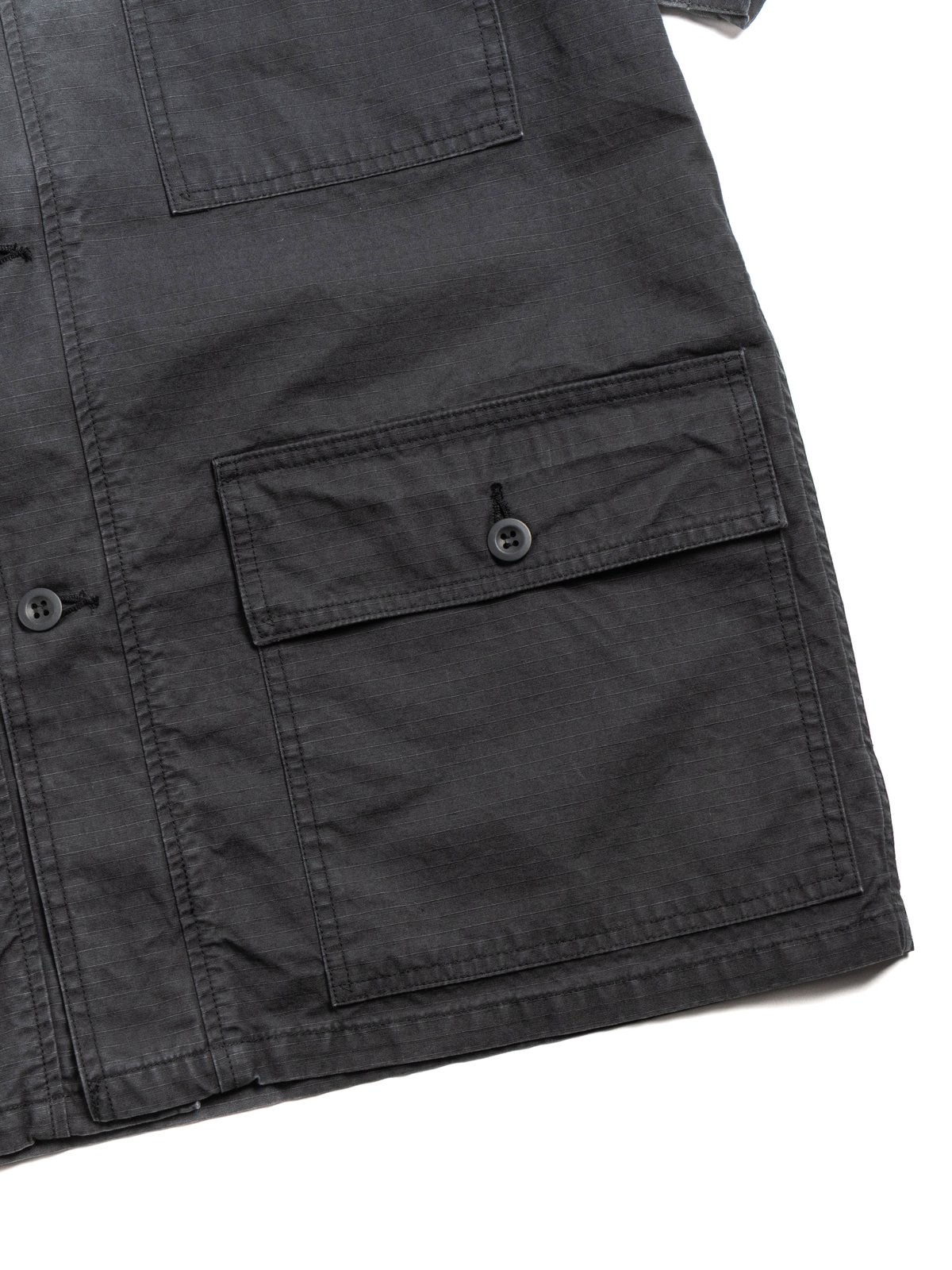 (8046) S/S UTILITY SHIRT RIPSTOP NAVY - Image 3