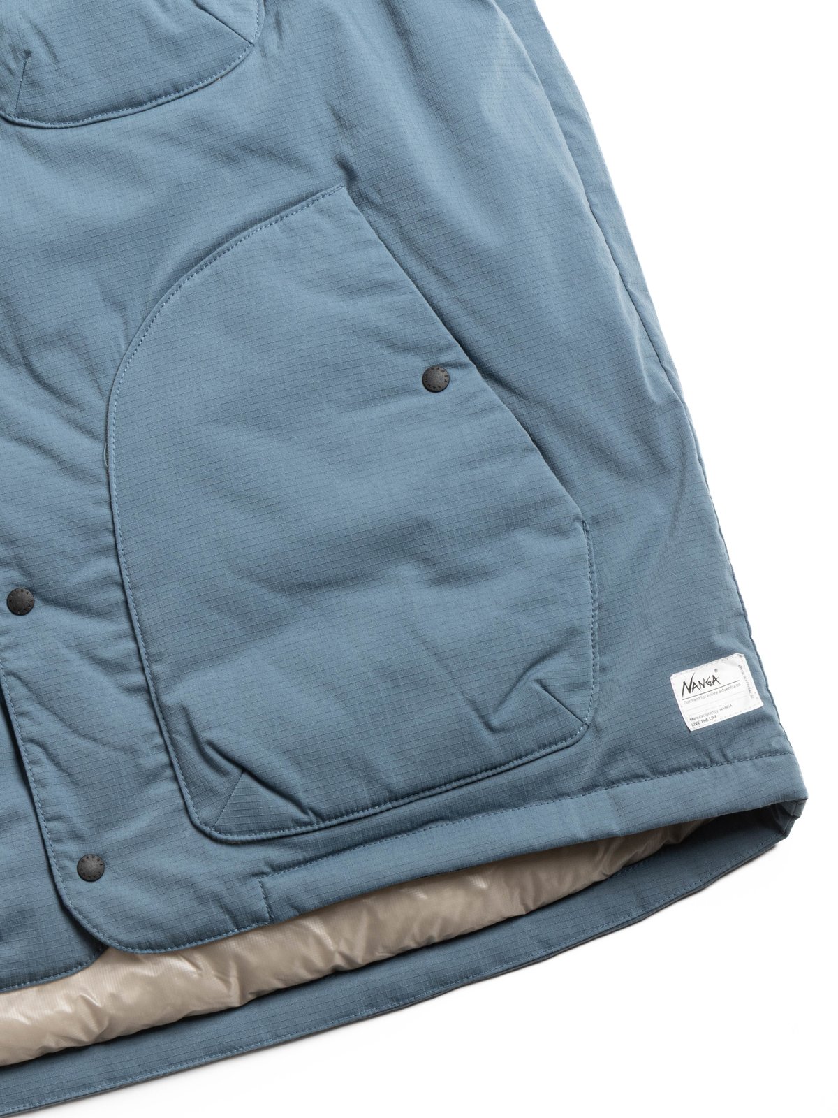 NANGA HINOC RIPSTOP INNER DOWN VEST F.BLU - Image 3
