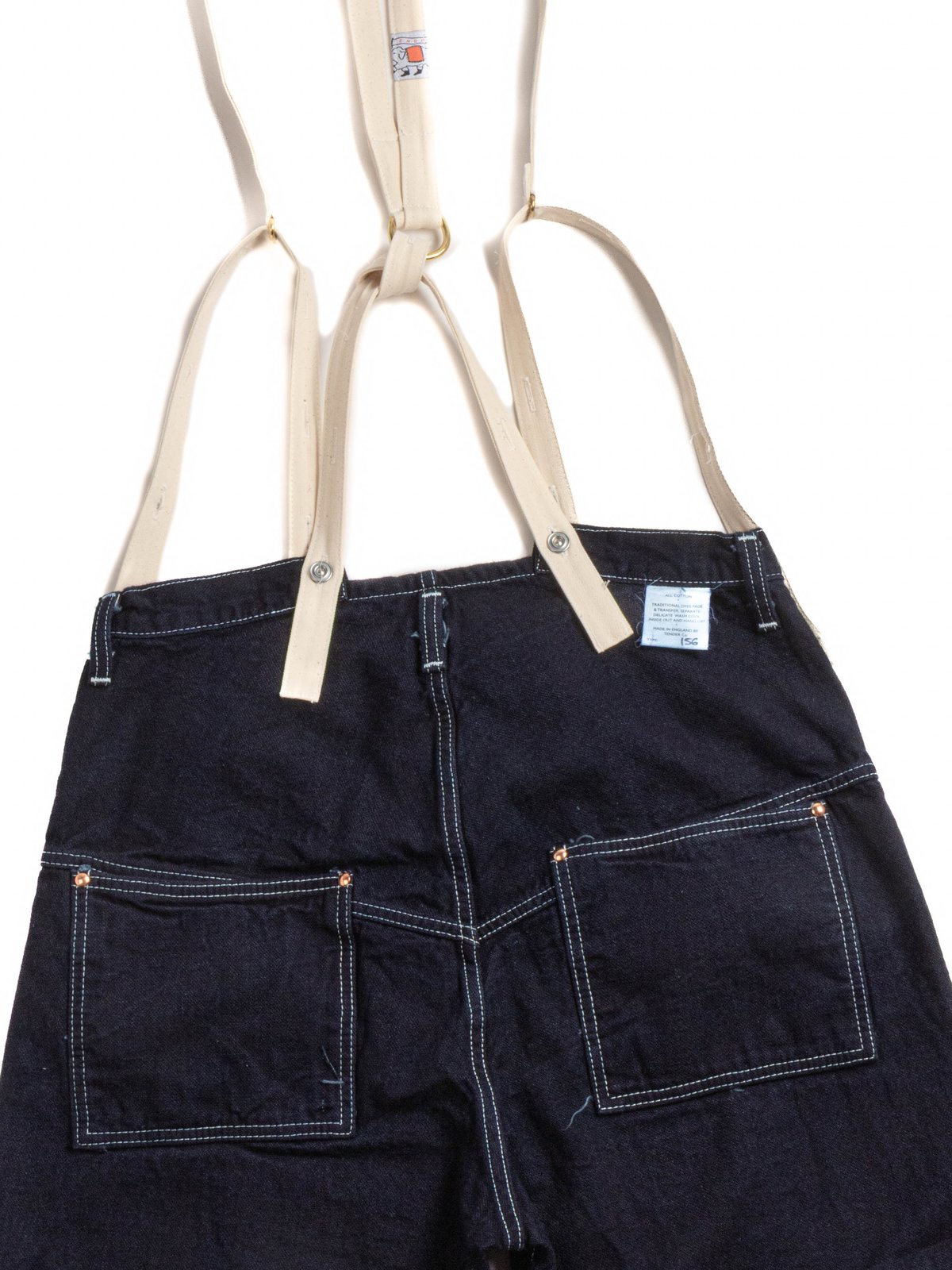 TYPE 156 SPLIT BACK JEANS DOUBLE INDIGO BROKEN TWILL RINSED - Image 8
