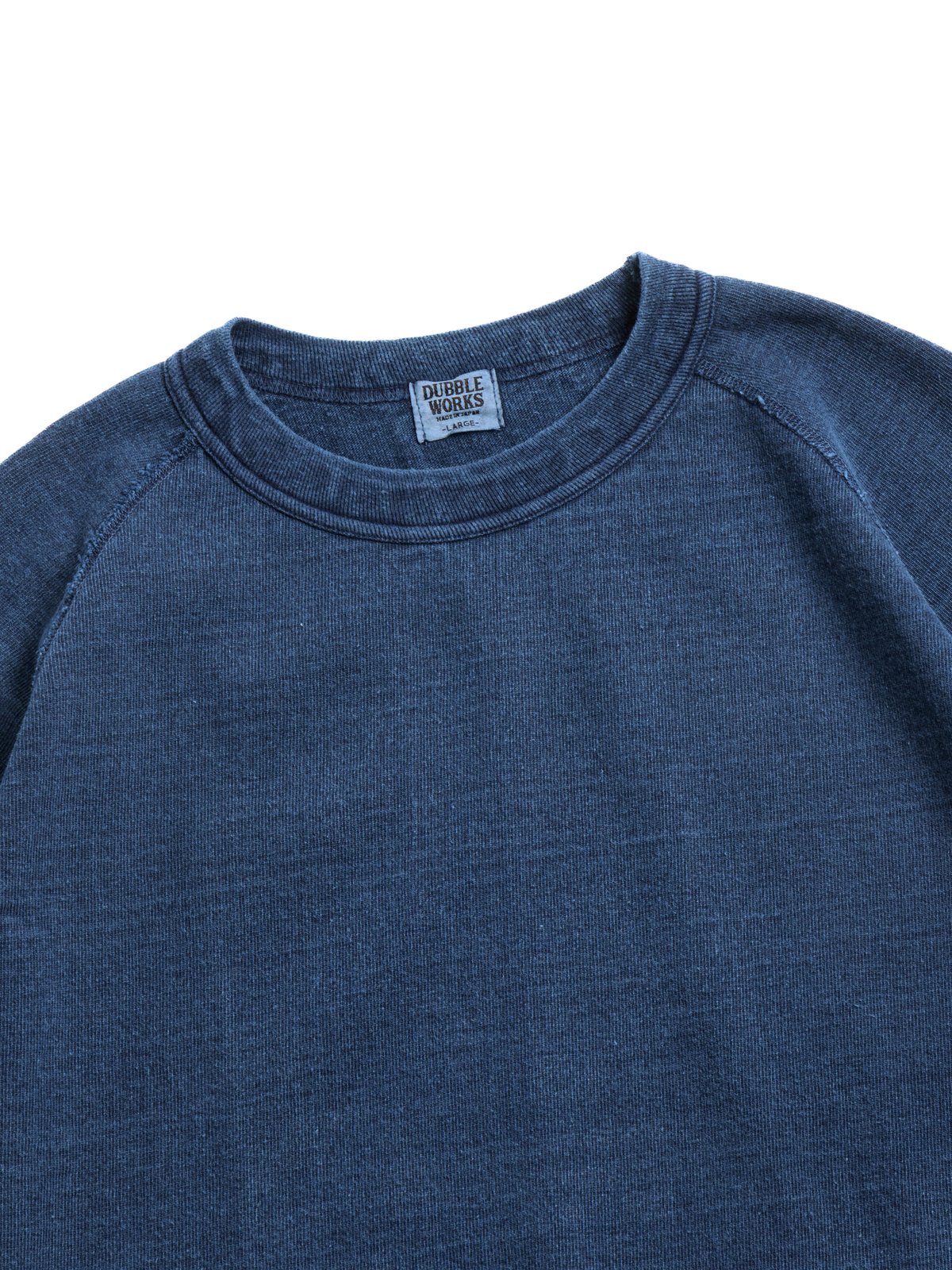 (LOT 37005IND) HEAVY WEIGHT RAGLAN SLEEVE TEE INDIGO - Image 2