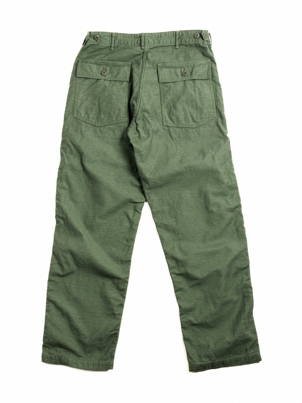 FATIGUE PANT (REGULAR FIT) REVERSE SATEEN GREEN - Image 6