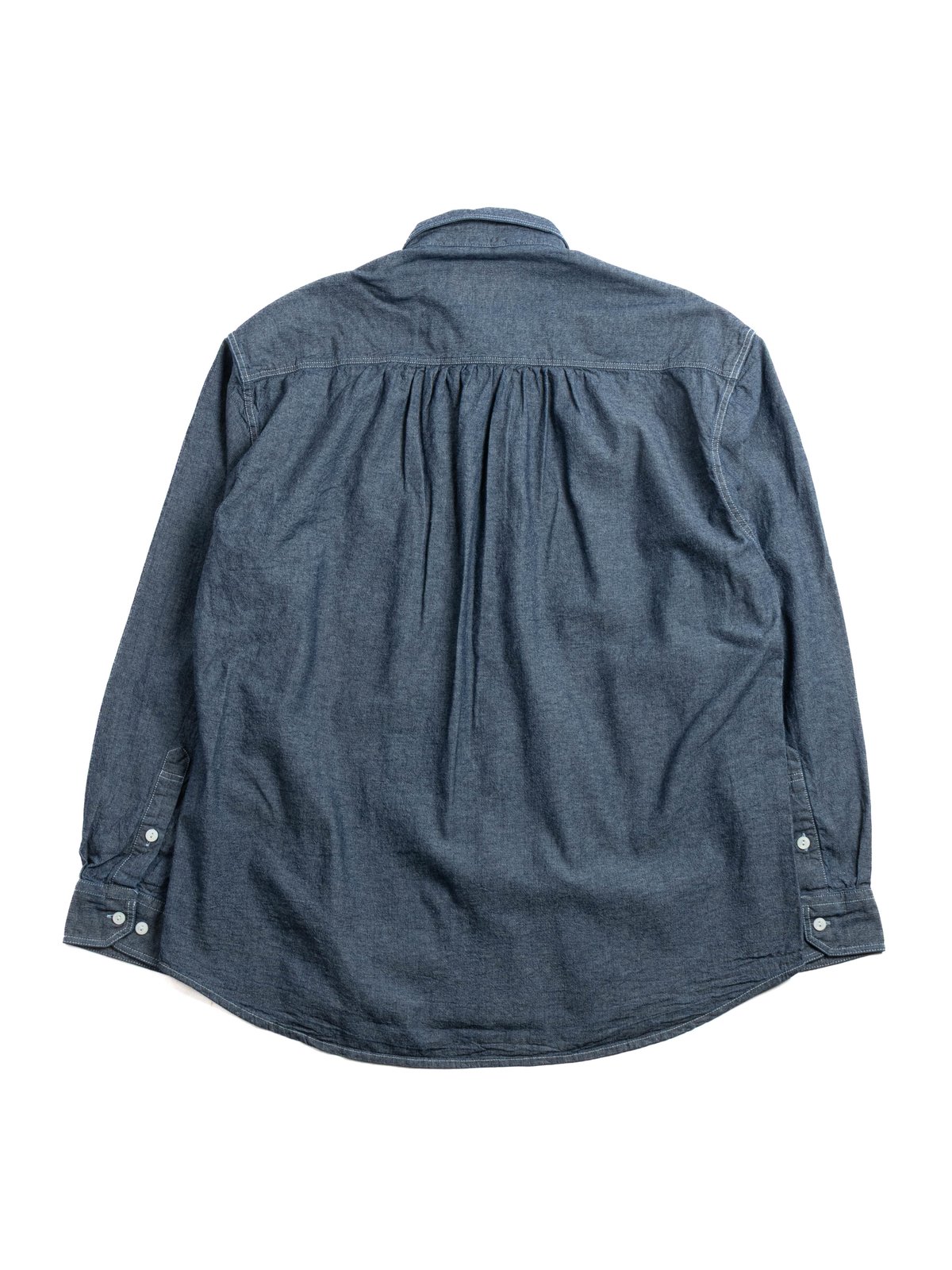 1920S CHAMBRAY WORK SHIRT INDIGO - Image 4