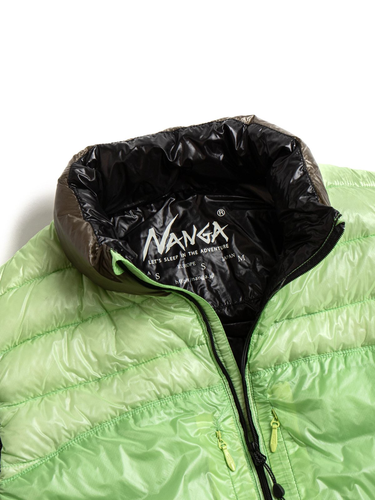 AERIAL DOWN VEST PACKABLE YELLOW GREEN - Image 3
