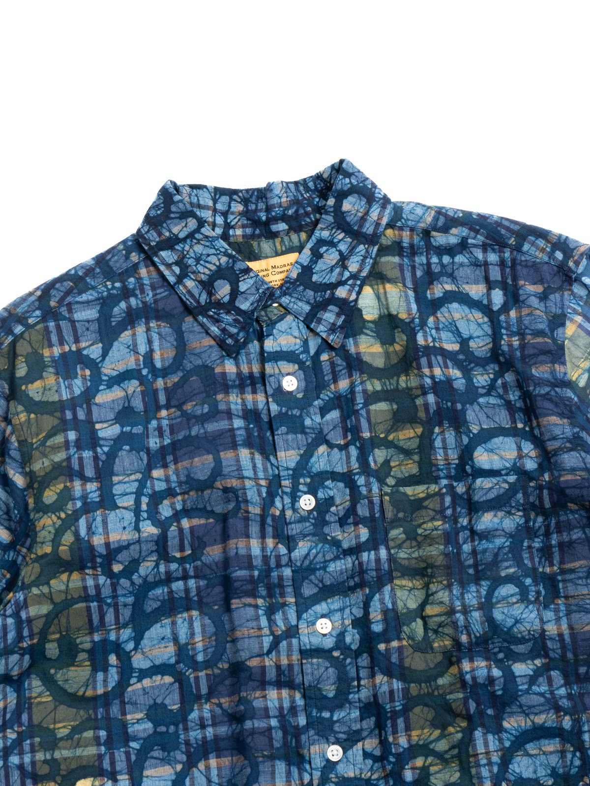 (OM45645.10) STANDARD WEAVE MADRAS CHECK BATIK INDIGO - Image 2