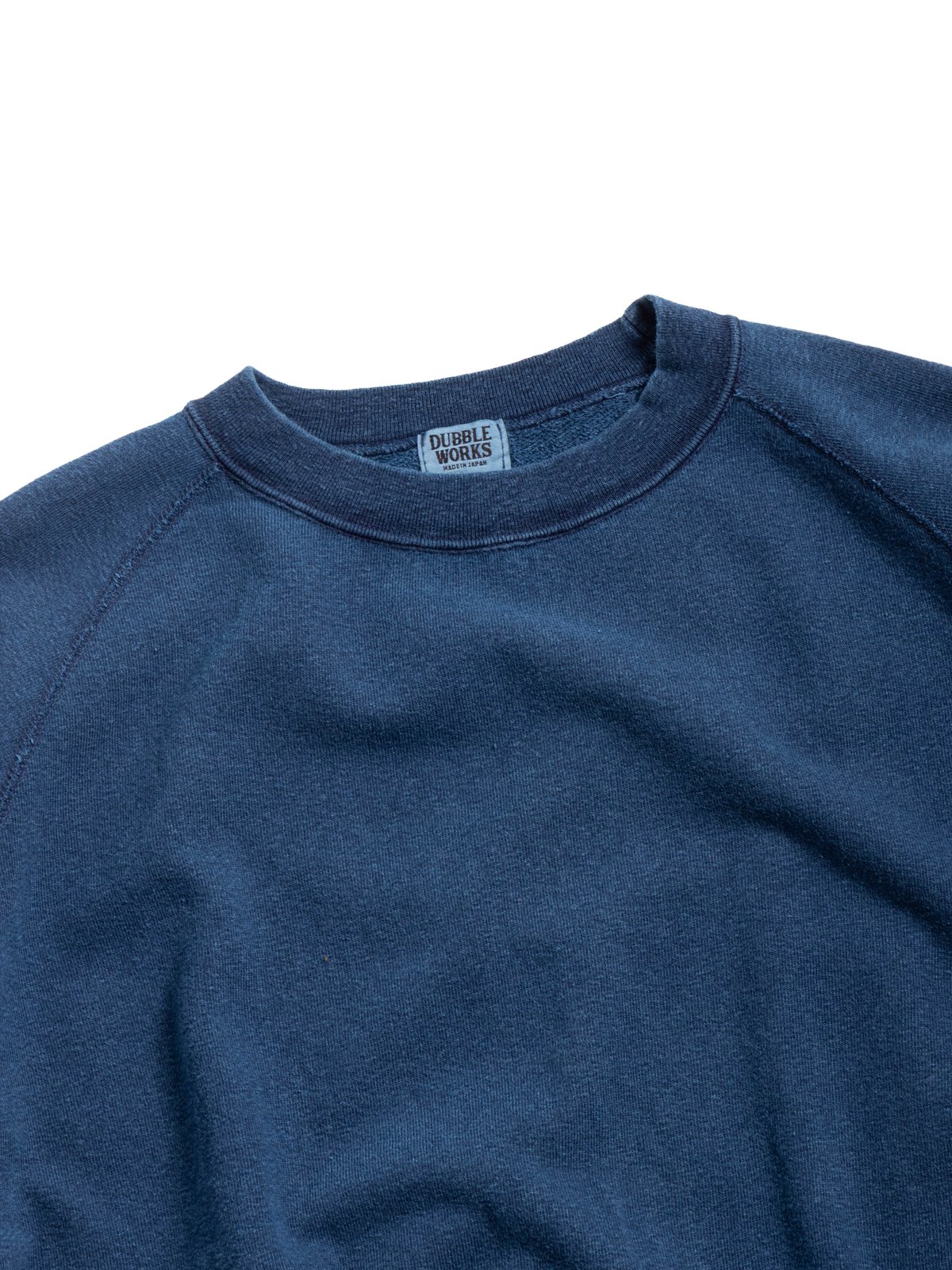 (LOT 74001IND) CUT OFF SLEEVE SWEATSHIRT / INDIGO - Image 3
