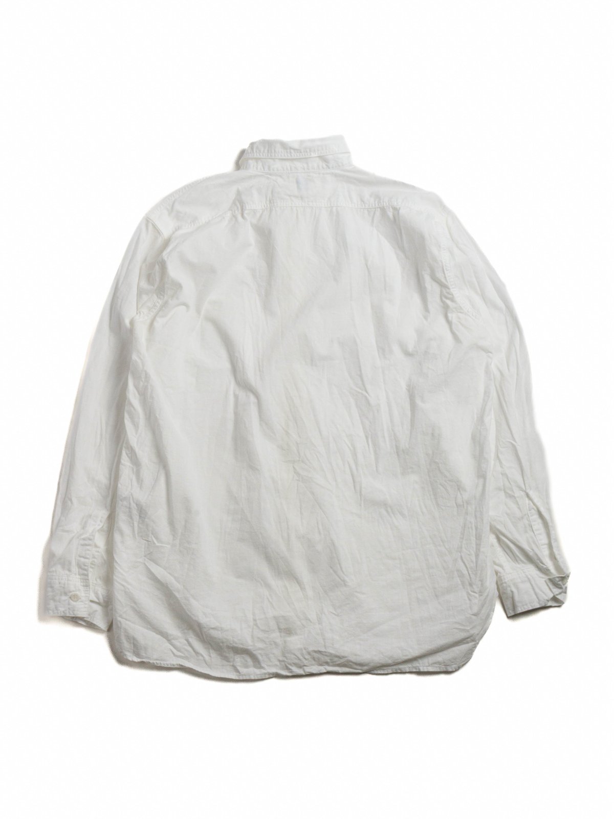 (LOT 8270) RELAX FIT CHAMBRAY WORK SHIRT WHITE - Image 5