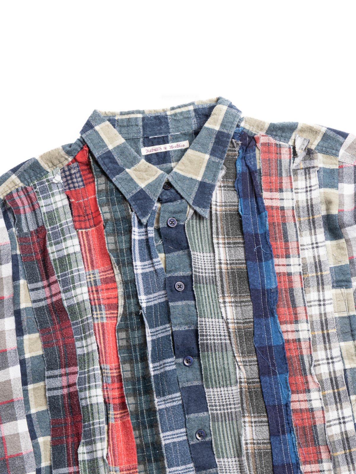 REBUILD BY NEEDLES FLANNEL SHIRT RIBBON SHIRT WIDE ASSORTED - Image 2