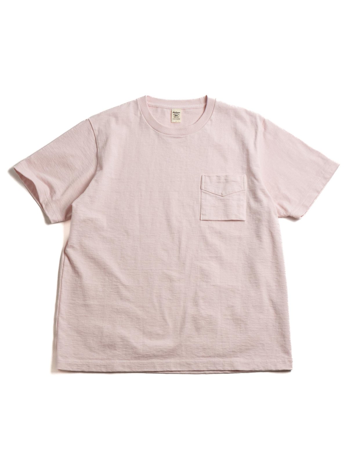 DOTSUME POCKET T–SHIRT PALE PINK by Jackman MADE IN JAPAN – The Bureau  Belfast - The Bureau Belfast