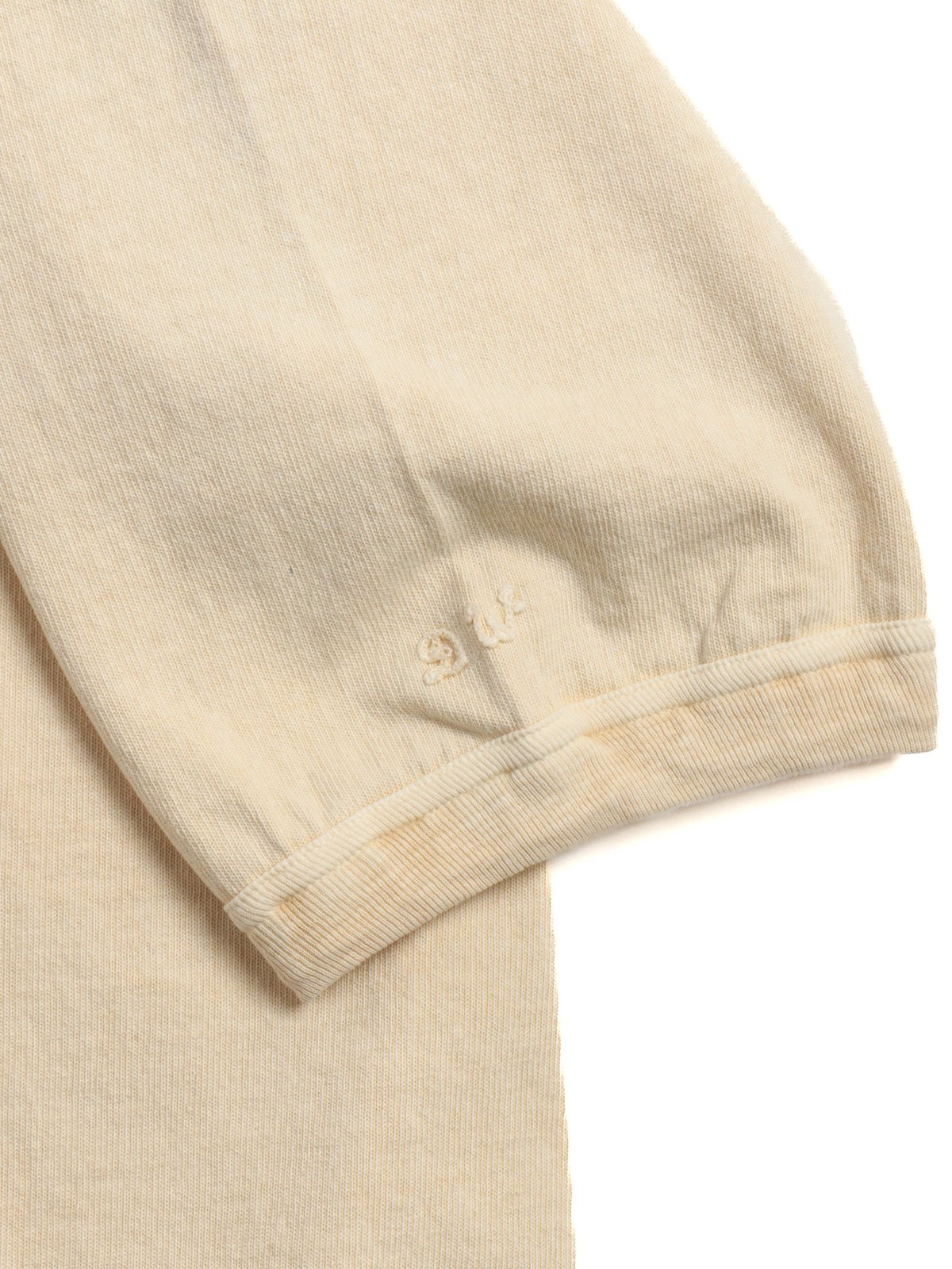 (LOT 37005PD) HEAVY WEIGHT RAGLAN SLEEVE TEE P.D CREAM - Image 4