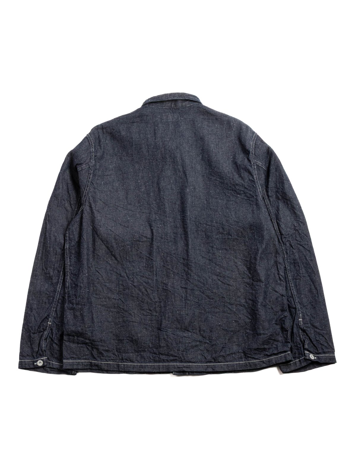 (47&ndash;706E) MILITARY SHIRT JACKET COTTON LINEN DENIM RINSED - Image 3