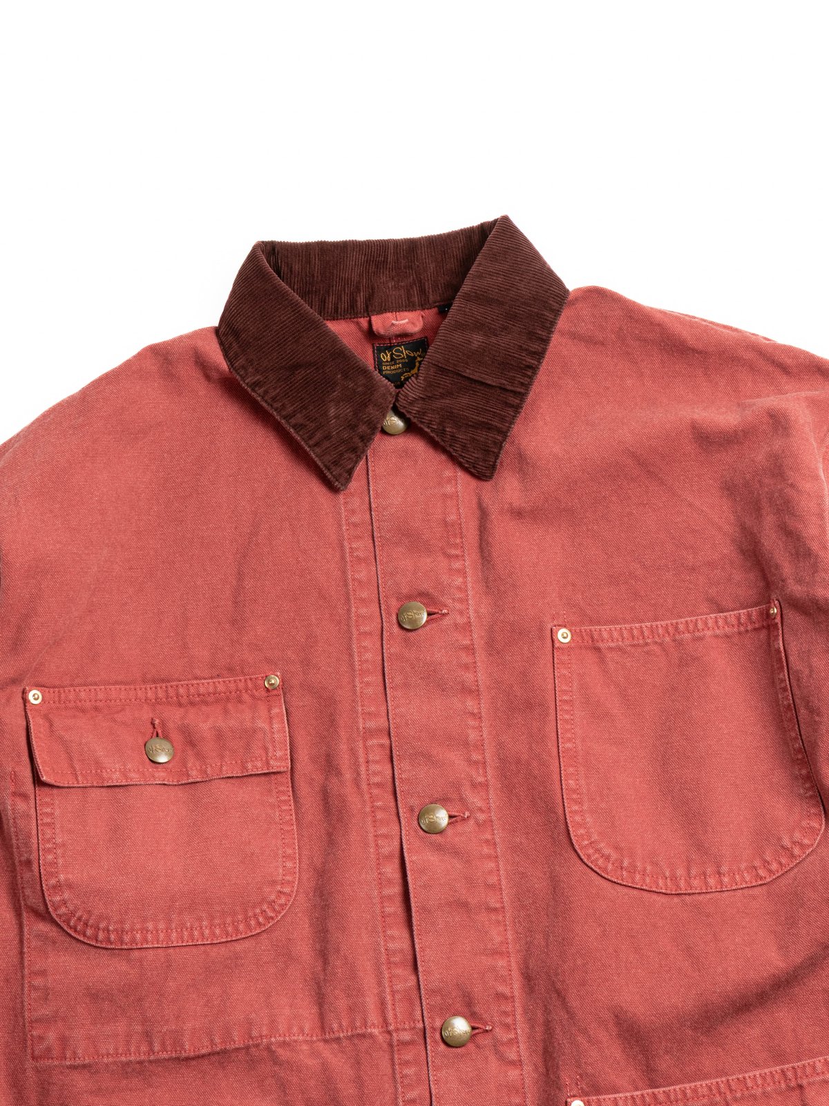 (6034) RELAX FIT OXFORD COVERALL RED - Image 2
