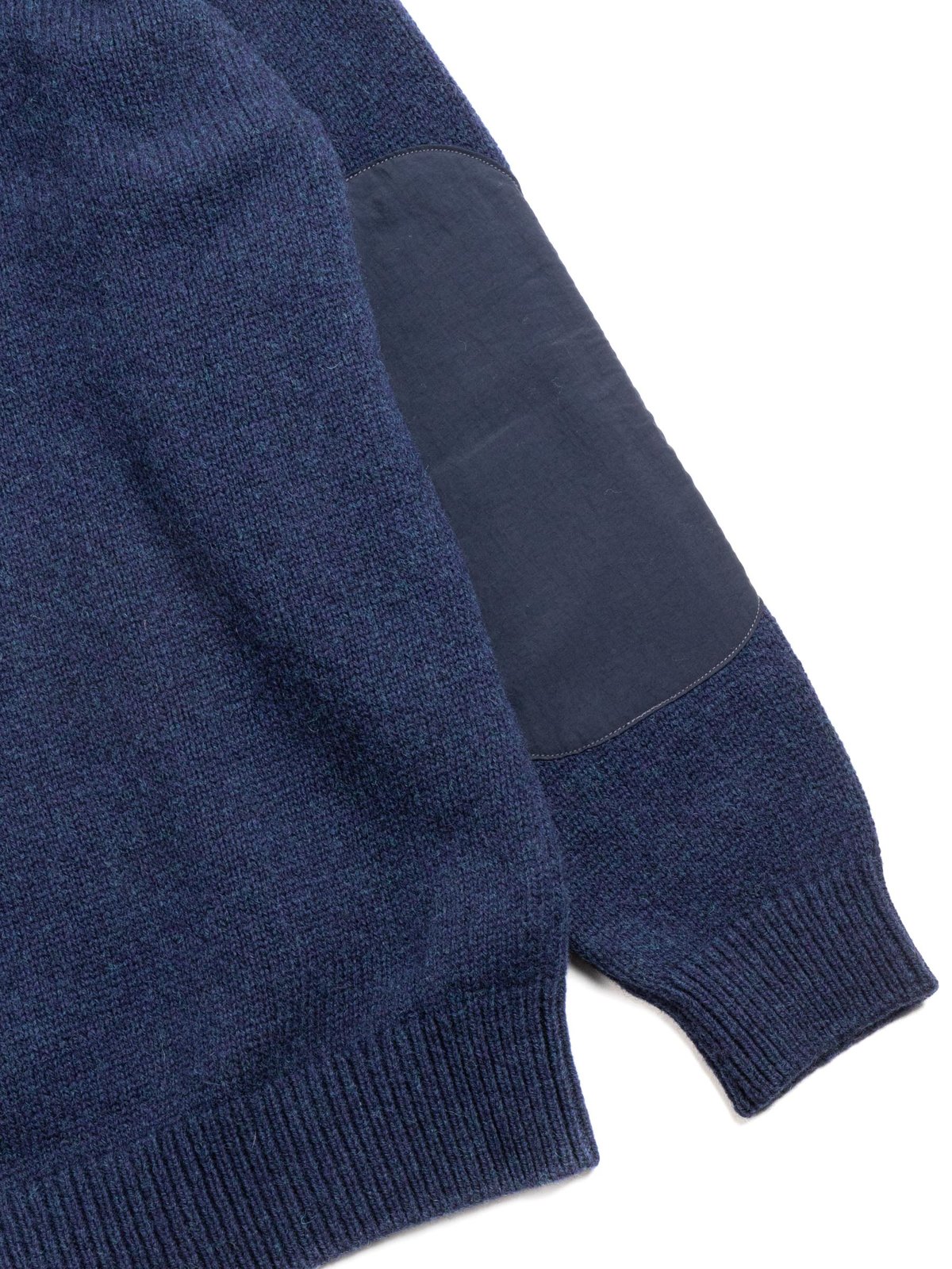 SHETLAND WOOL CARDIGAN BLUE - Image 4