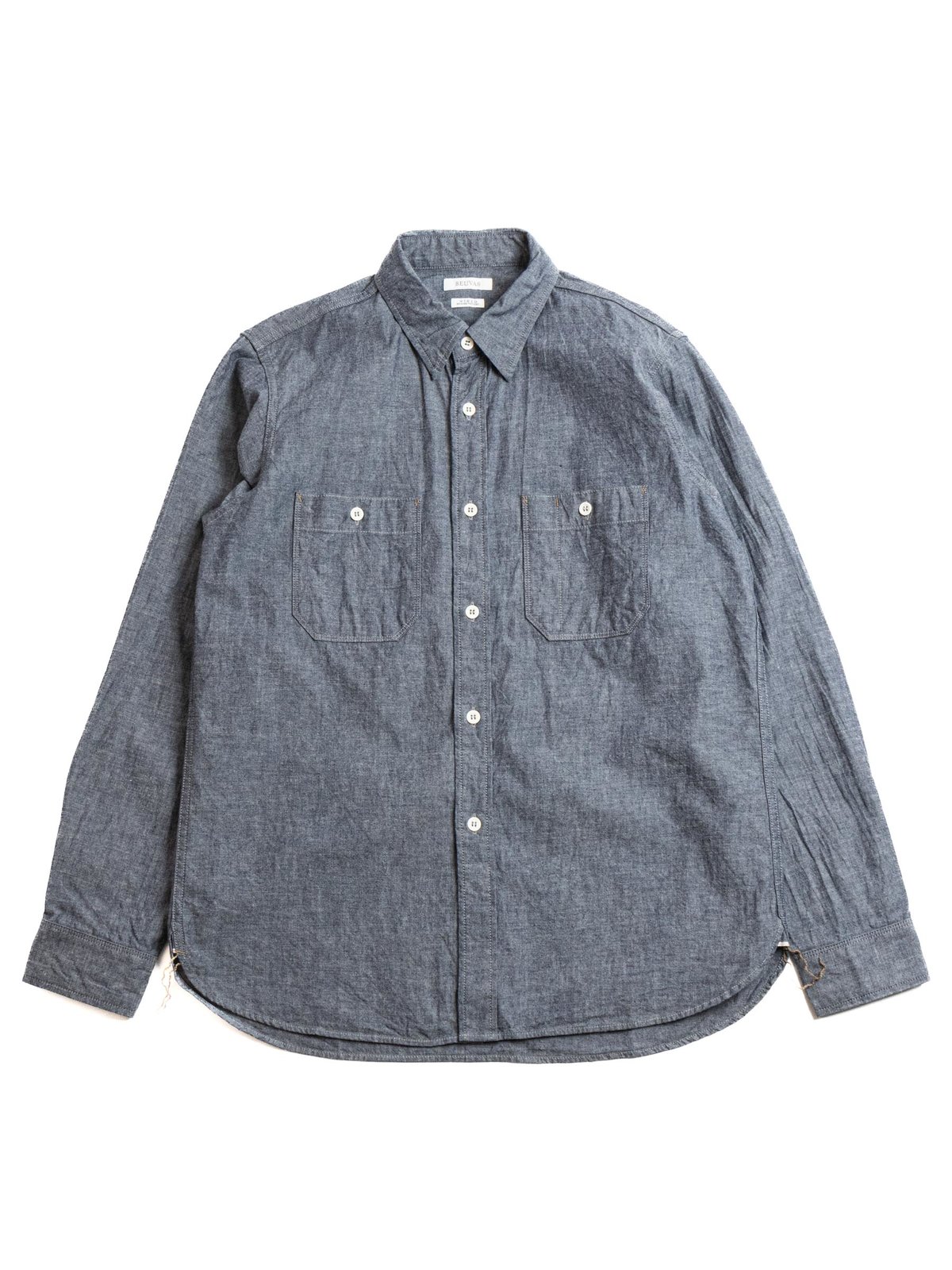 SELVEDGE INDIGO CHAMBRAY WORK SHIRTS INDIGO - Image 1