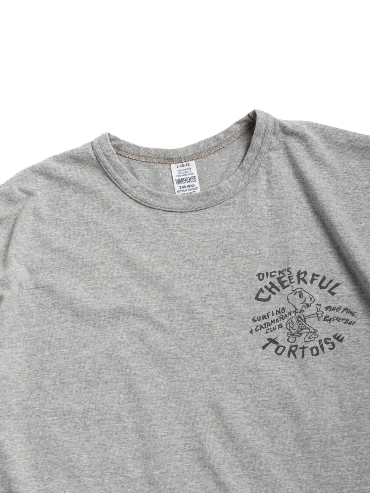 (LOT 4064) TORTOISE T&ndash;SHIRT HEATHER GREY - Image 2