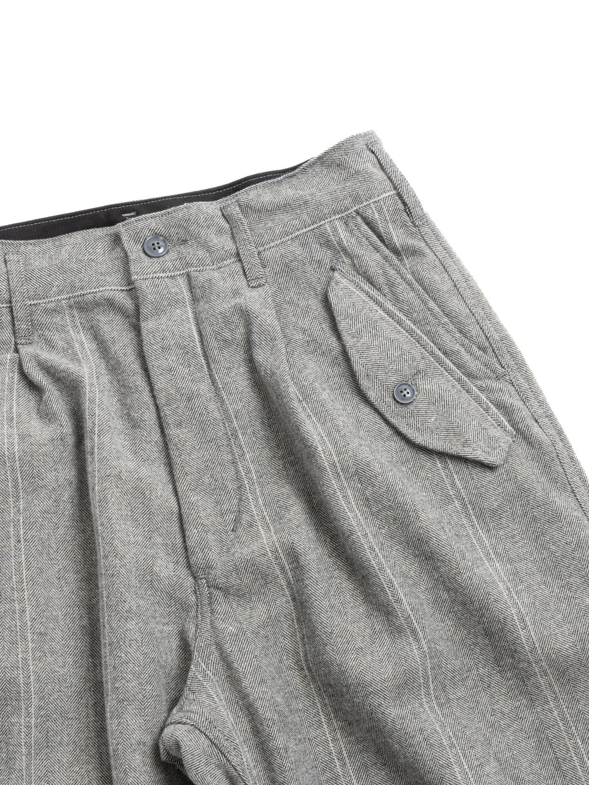 IAC PANT LT. GREY WOOL STRIPED HB - Image 2