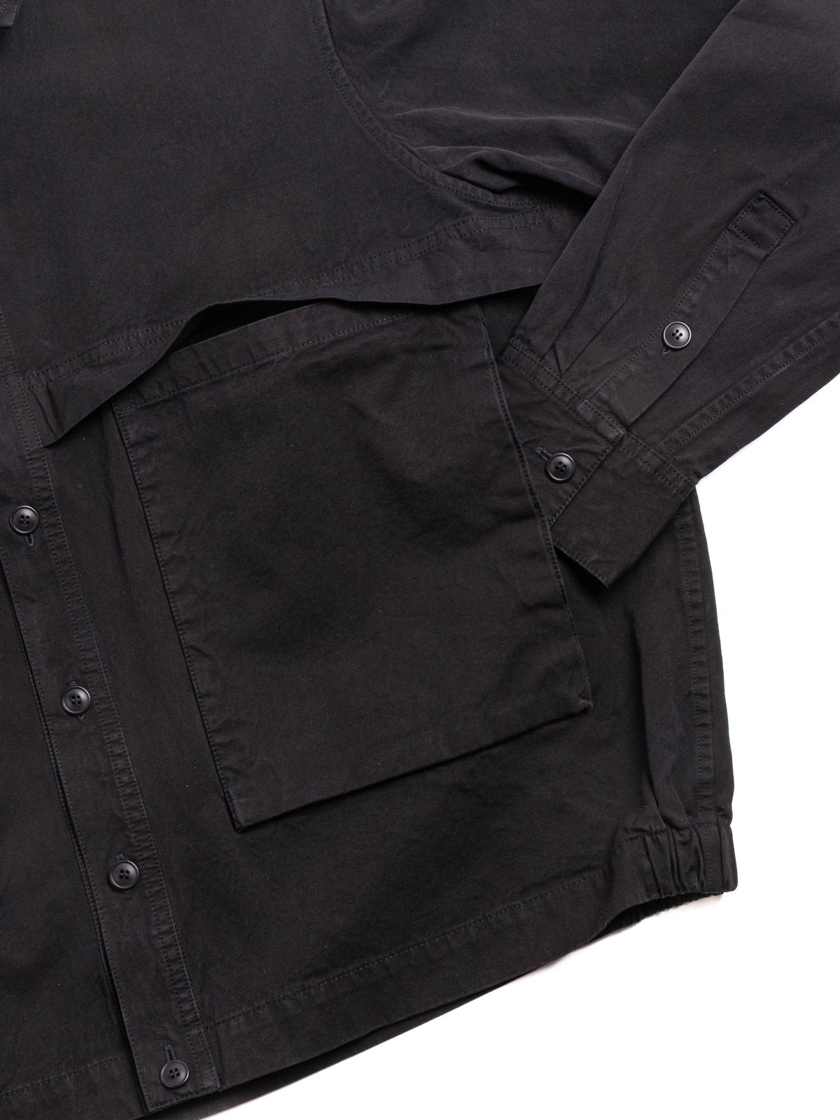 FABU SHIRT DOUBLE COT PITCH BLACK - Image 3
