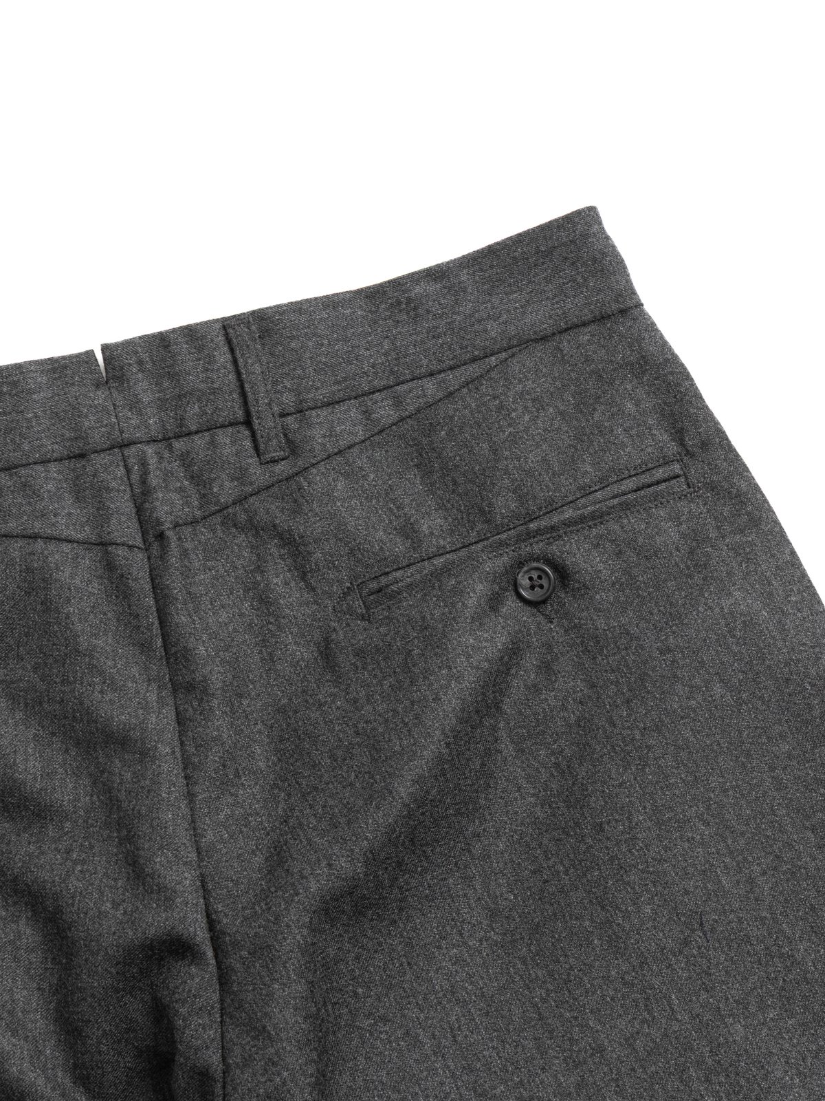 ANDOVER PANT CHARCOAL HIGH COUNT WORSTED WOOL - Image 5