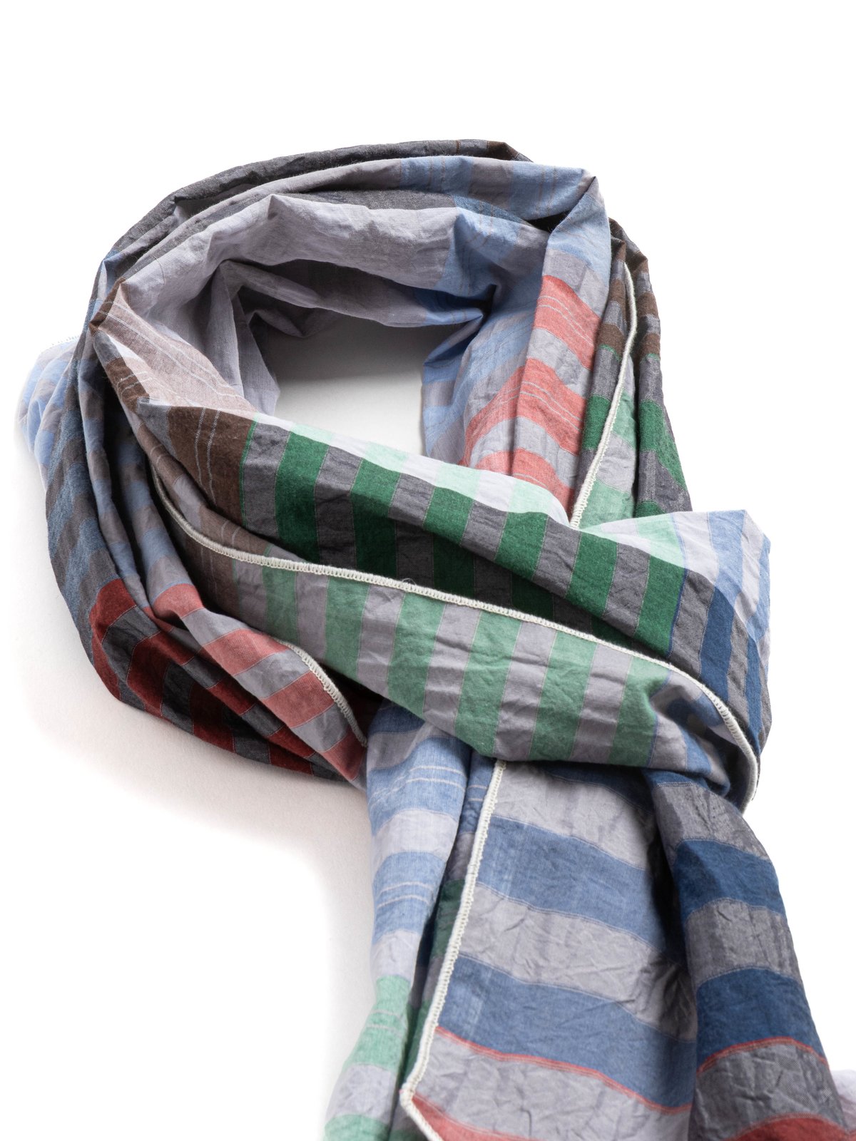 LONG SCARF MULTI COLOR CP BIG PLAID  - Image 2