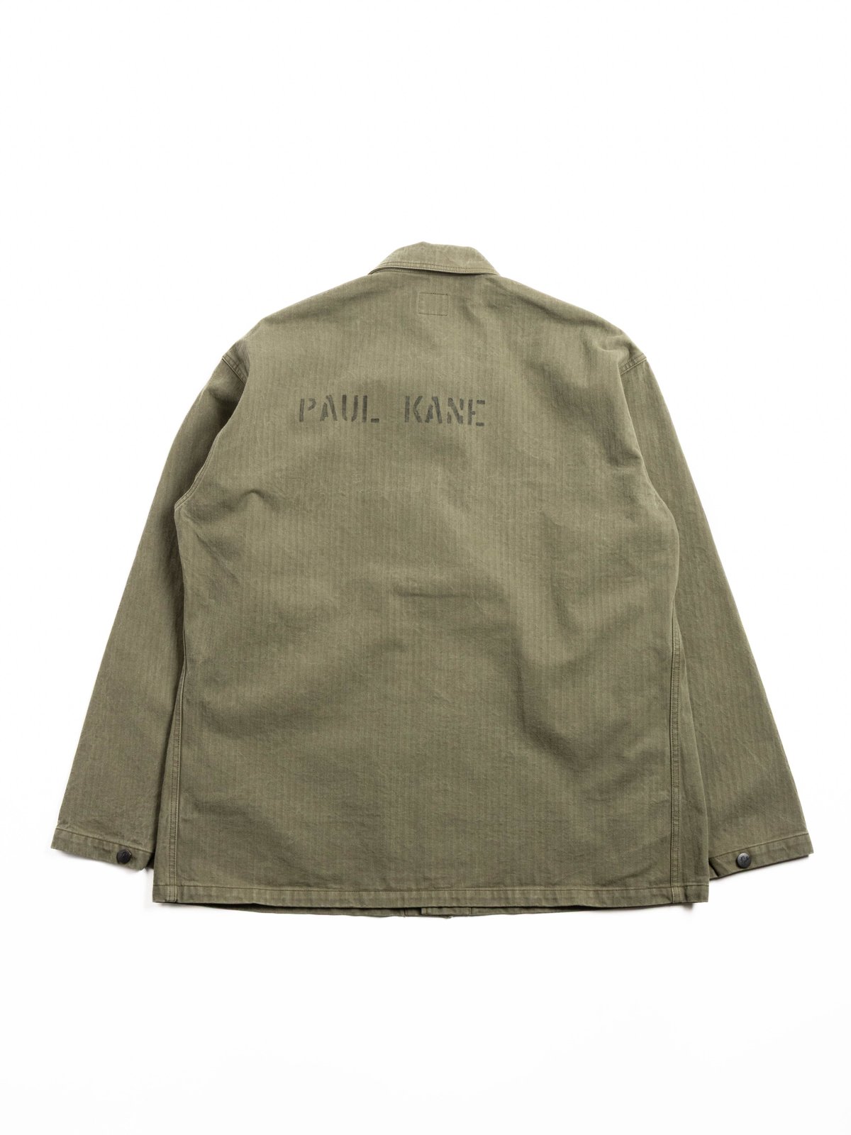 NEEDLES N&ndash;3 JACKET COTTON HERRINGBONE OLIVE - Image 5