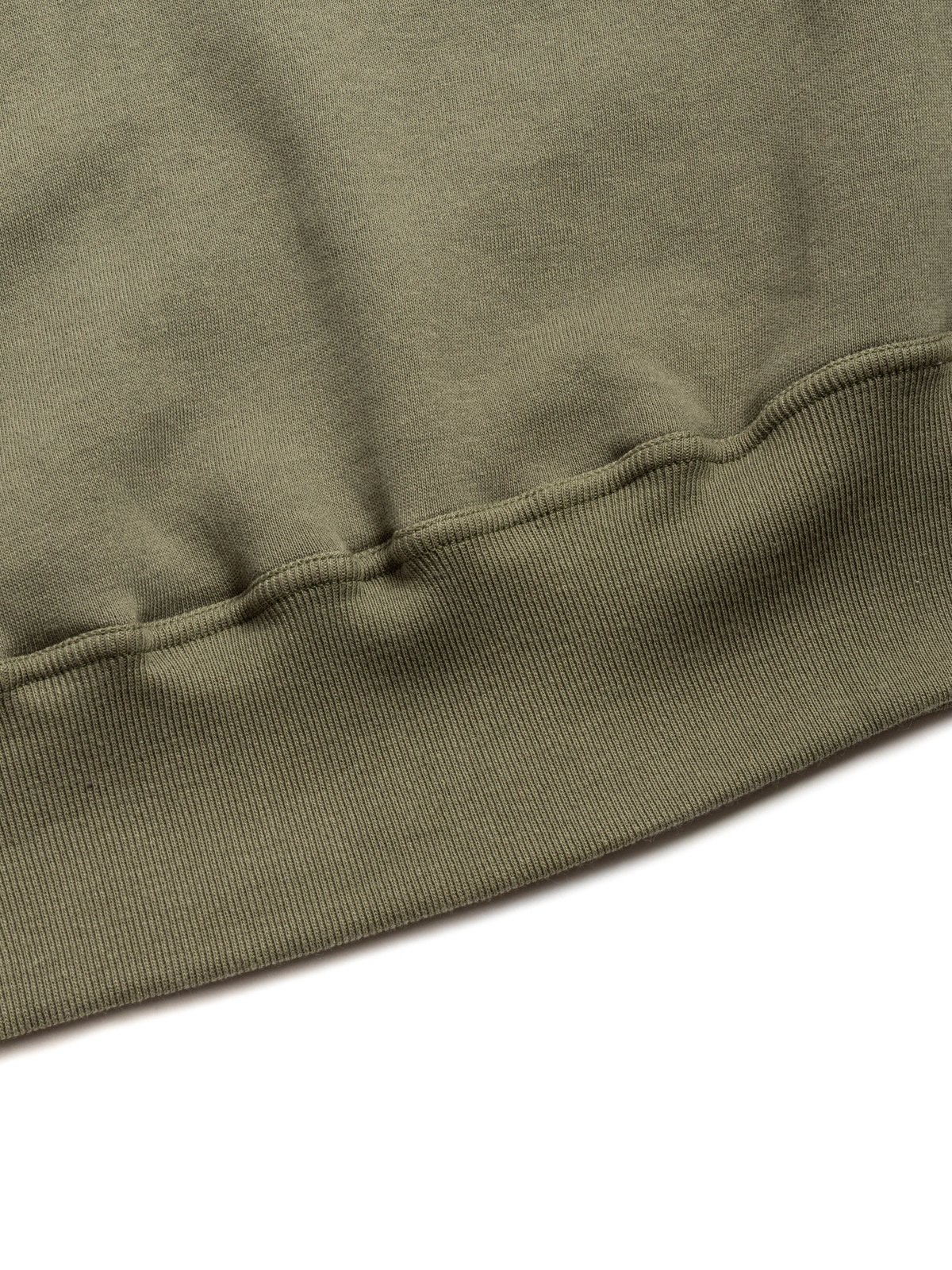 (LOT 401) PLAIN SWEATSHIRT OD GREEN - Image 4