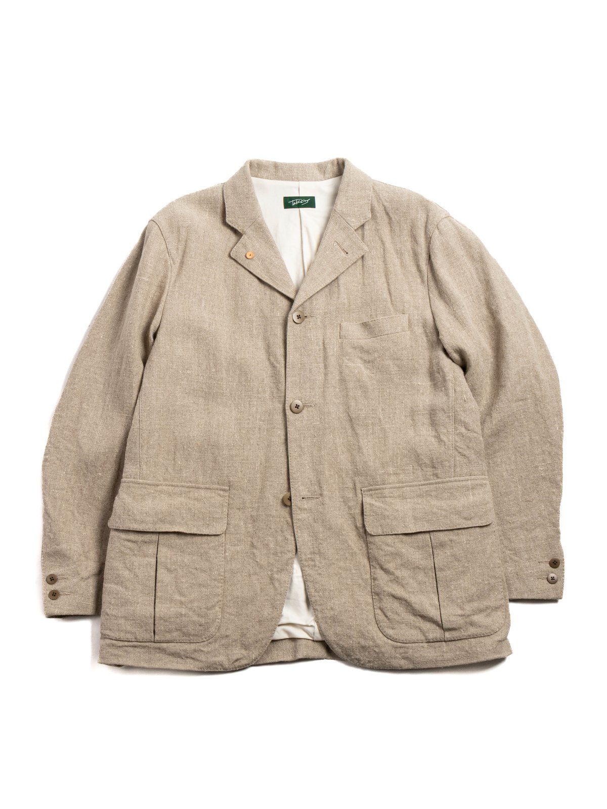 8 LINEN FARMER&rsquo;S No,1 JACKET NATURAL - Image 1