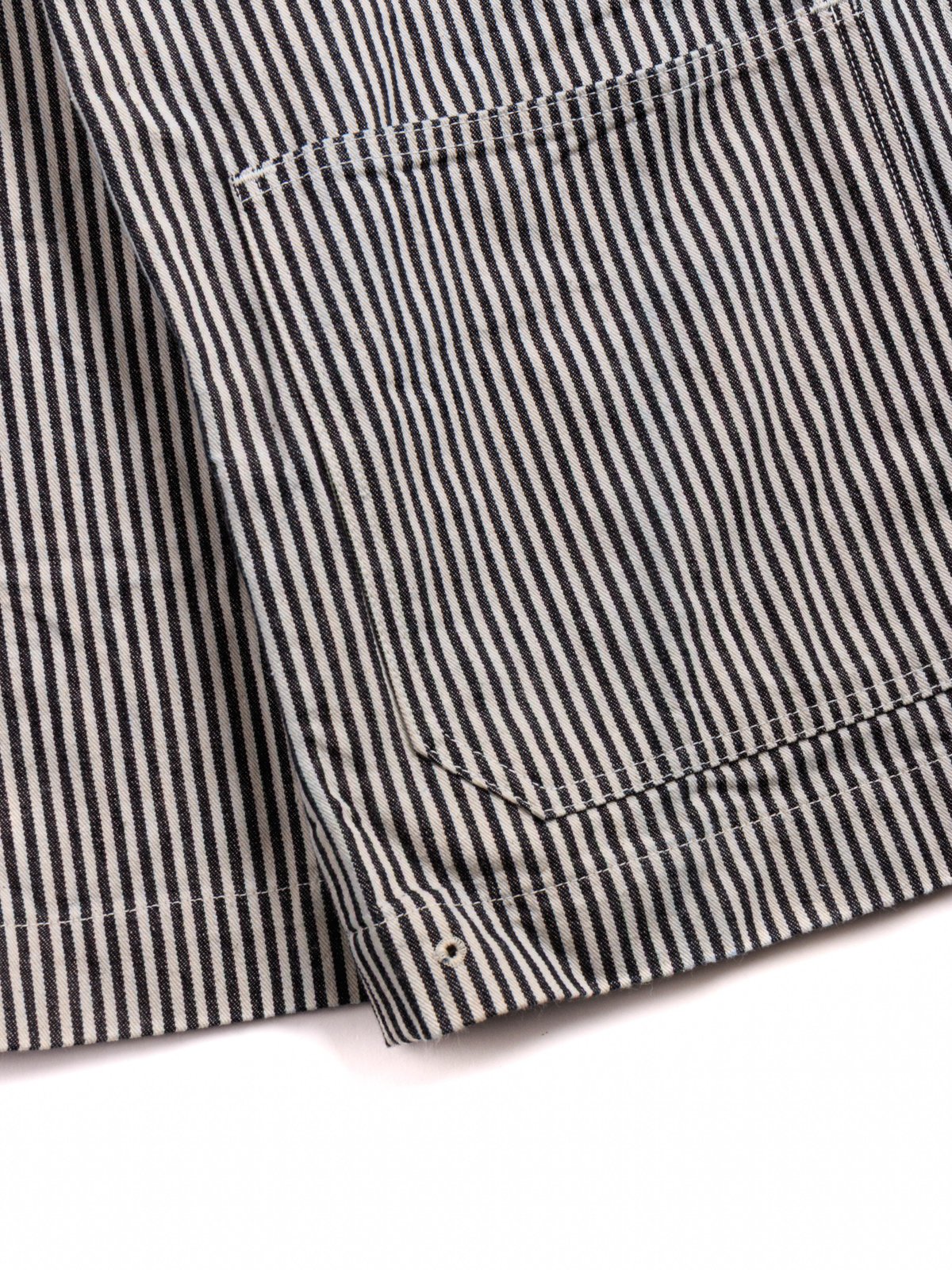 (LOT 2220) US NAVY SHAWL COLLAR COVERALL HICKORY STRIPE - Image 4