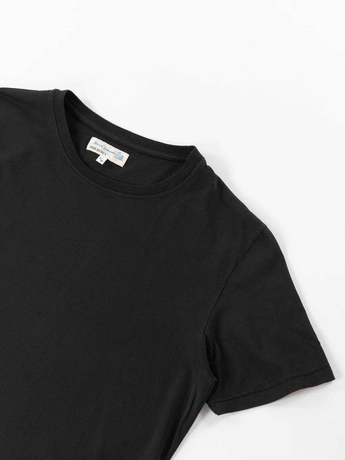 GOOD BASICS CREW NECK T–SHIRT DEEP BLACK - Image 2
