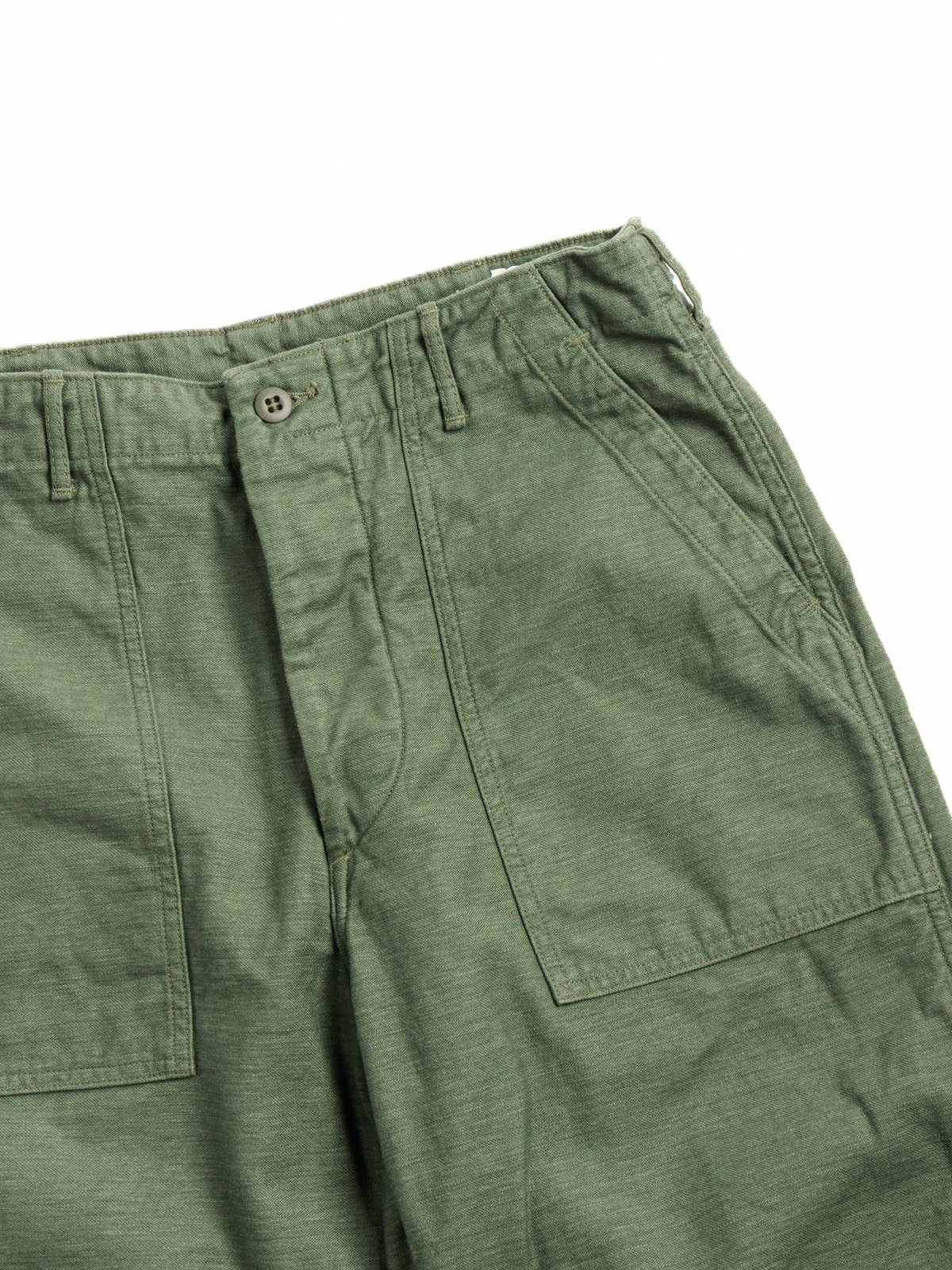 FATIGUE PANT (REGULAR FIT) REVERSE SATEEN GREEN - Image 2