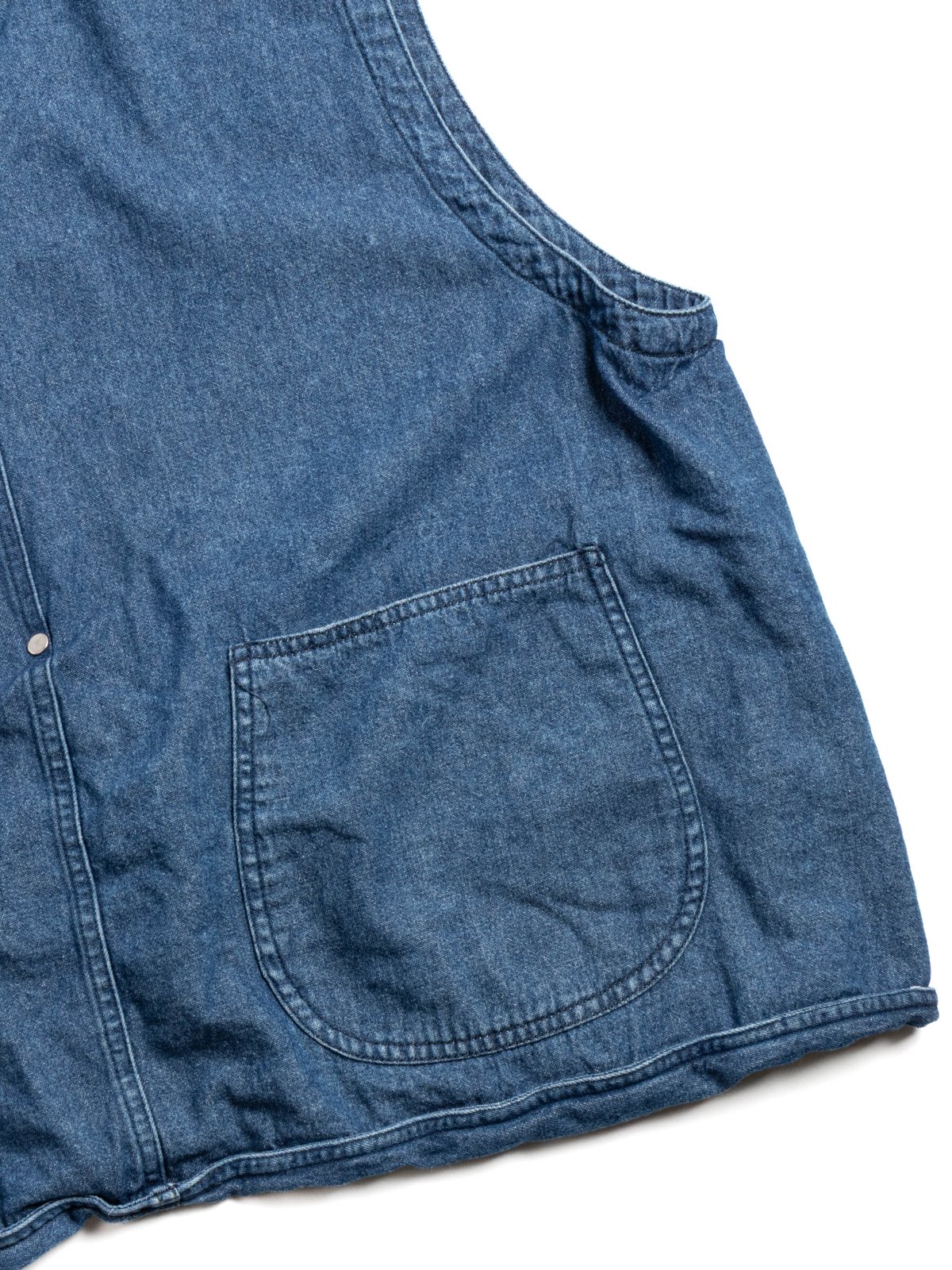 (09&ndash;D02) DENIM HUNTING VEST BLUE - Image 5
