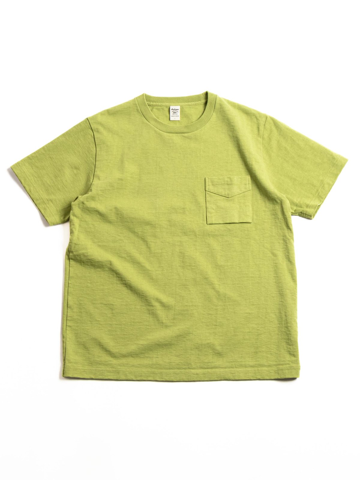 DOTSUME POCKET T–SHIRT LIME by Jackman MADE IN JAPAN – The Bureau Belfast -  The Bureau Belfast