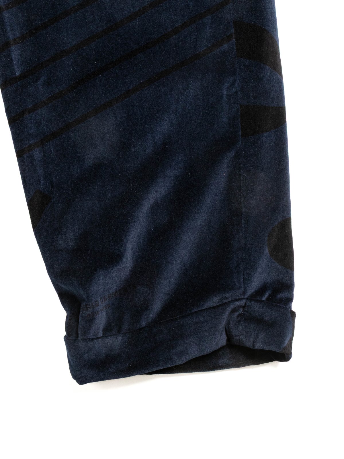 CARLYLE PANT NAVY COTTON PRINTED MUSIC NOTE VELVETEEN - Image 4