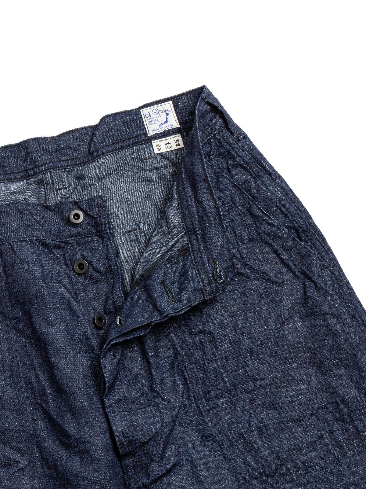 (V5130&ndash;L81) WWII 40&rsquo;s LINEN DENIM USN UTILITY PANT - Image 2