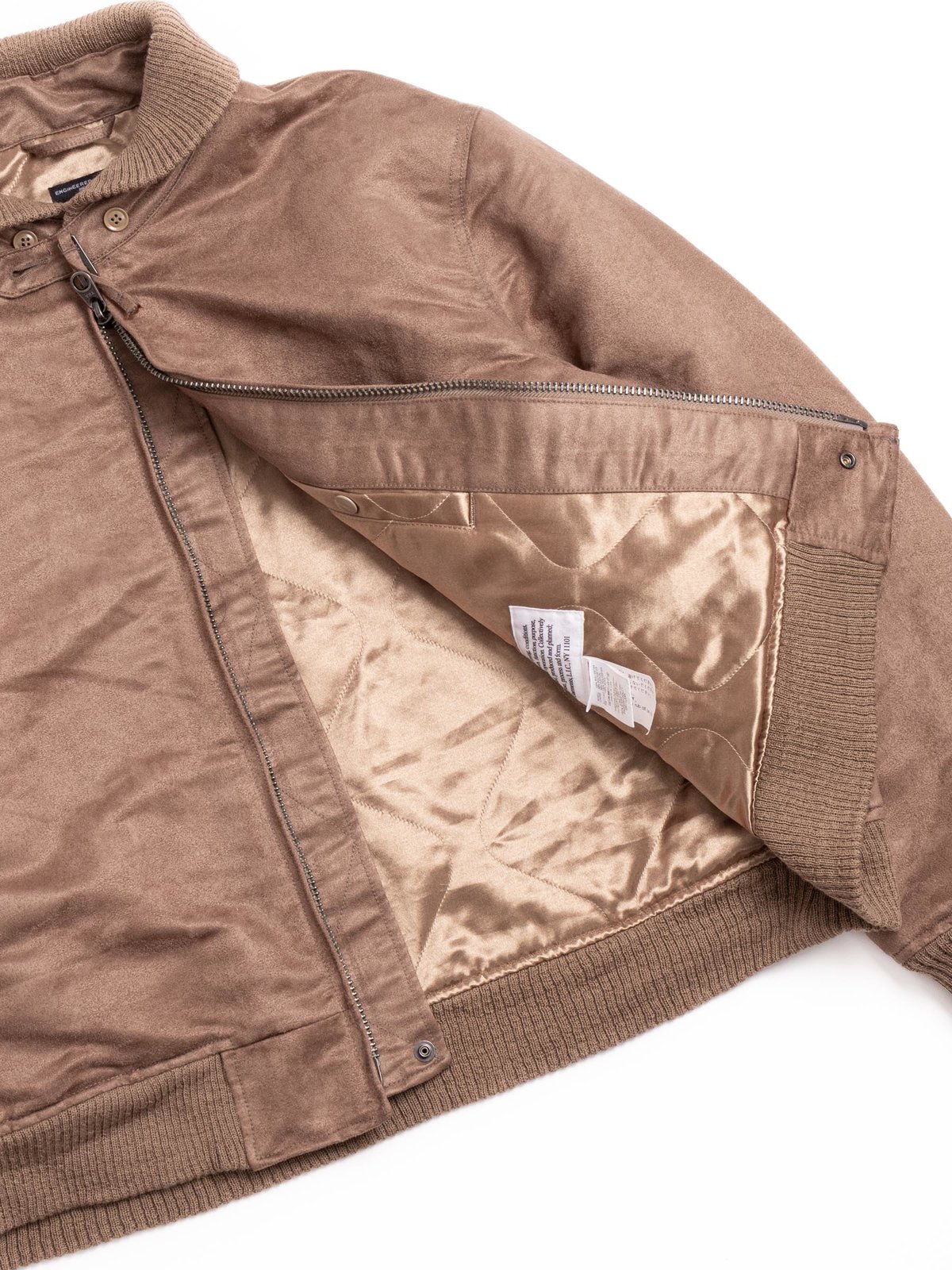 LL JACKET Khaki Polyester Fake Suede by Engineered Garments – The