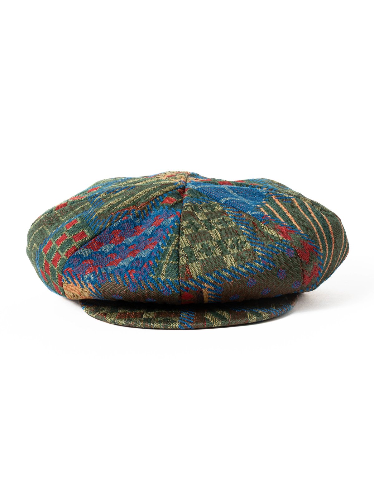 NEWSBOY CAP MULTI COLOR GEOMETRIC PW JACQUARD - Image 2