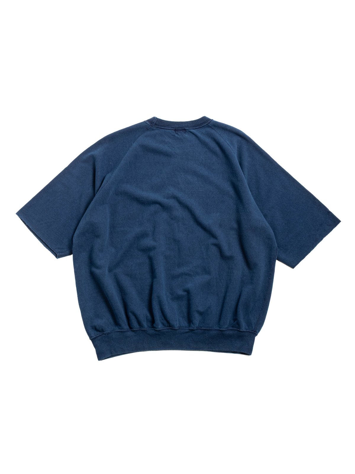 (LOT 74001IND) CUT OFF SLEEVE SWEATSHIRT / INDIGO - Image 4