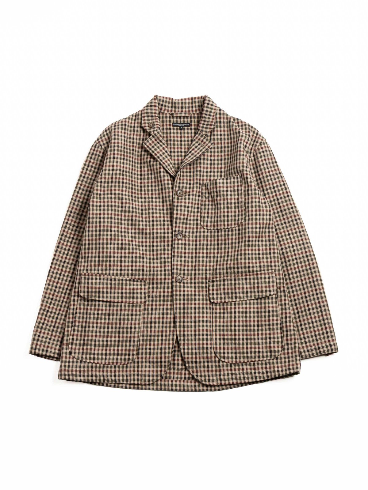 LOITER JACKET / BROWN / OLIVE HEAVY GUN&ndash;CLUB CHECK - Image 1