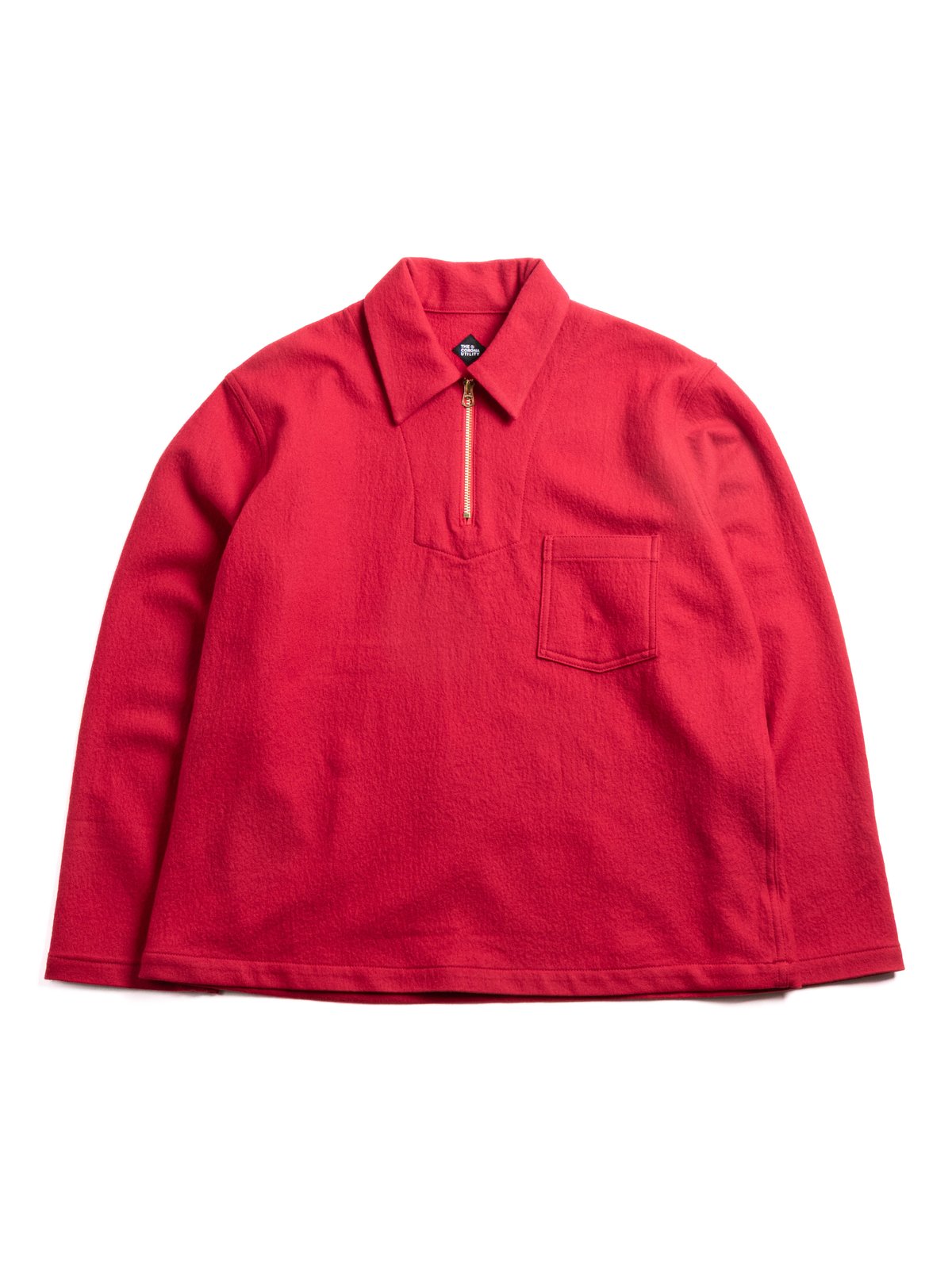 (CSJ006) CORONA HALF ZIP SAILOR JACKET RED - Image 1