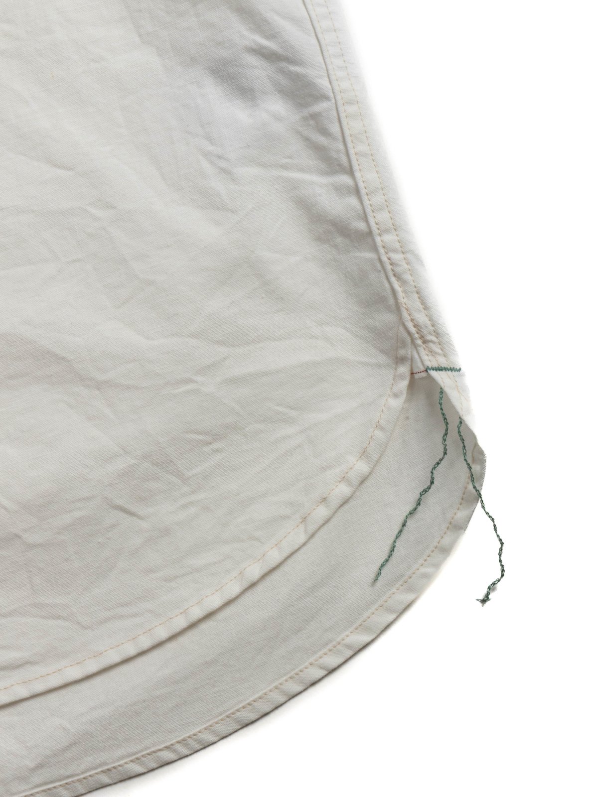 SELVEDGE CHAMBRAY WORK S/S SHIRT WHITE - Image 3