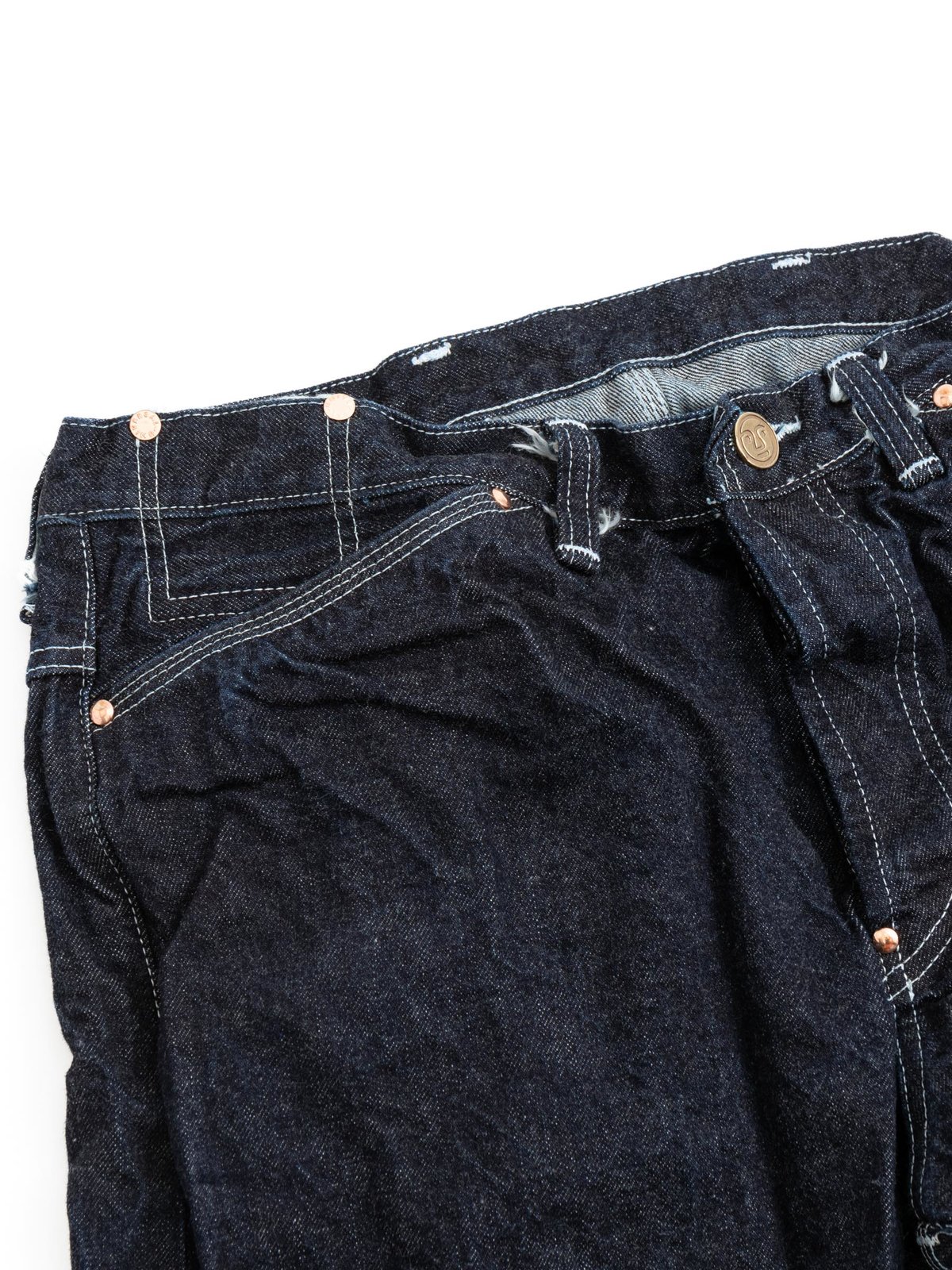 TYPE 125 HIGH STRAIGHT JEANS 16oz SELVAGE DENIM RINSED - Image 2