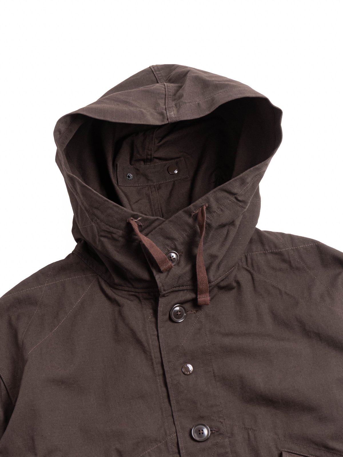 HIGHLAND PARKA DK. BROWN HEAVYWEIGHT COTTON RIPSTOP - Image 3