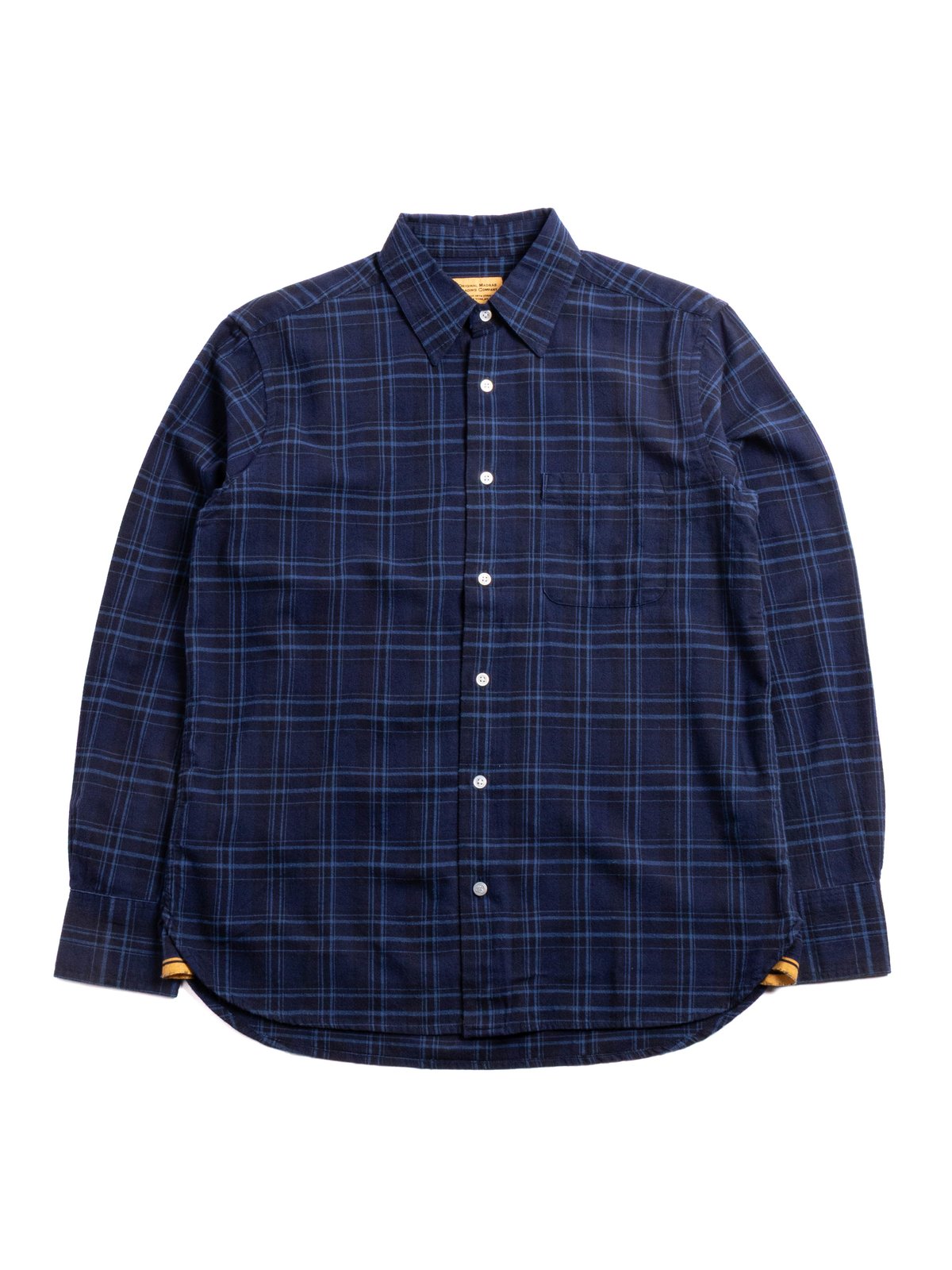 (OM45475.08) TBB HAND WOVEN WINTER MADRAS STRAIGHT HEM SHIRT - Image 1