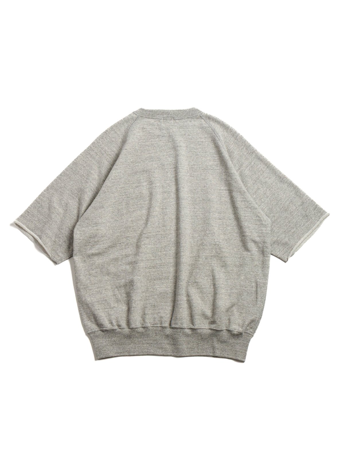 (LOT 74001) CUT OFF SLEEVE SWEAT SHIRT HEATHER GREY - Image 6