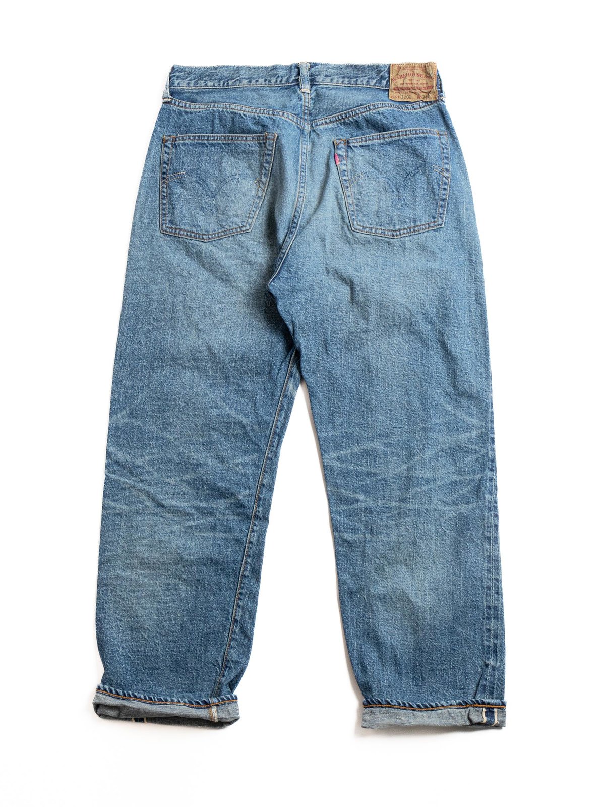 LOT 2ND HAND SERIES 1101 USED WASH LIGHT 12OZ DENIM JEAN - Image 6