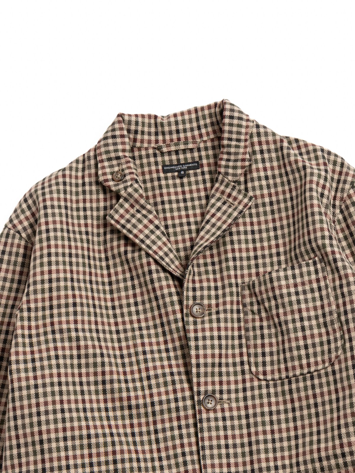 LOITER JACKET / BROWN / OLIVE HEAVY GUN&ndash;CLUB CHECK - Image 2
