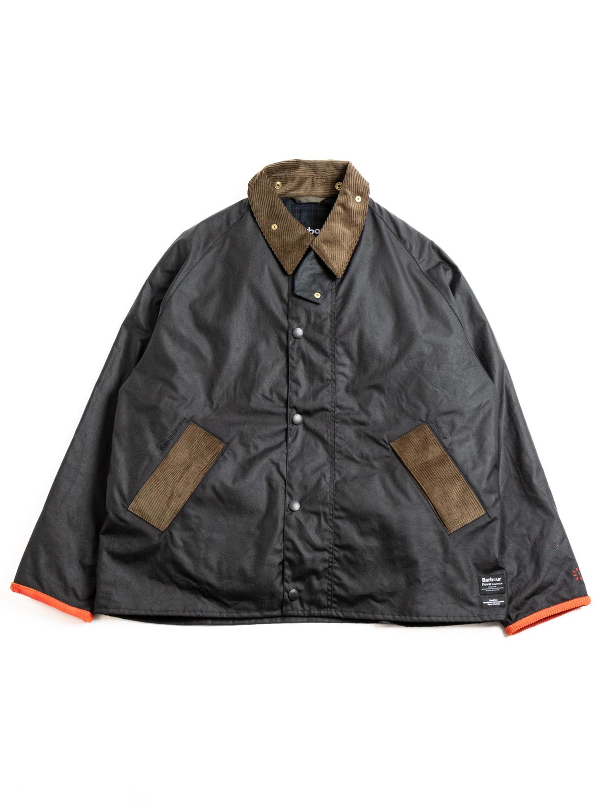 BARBOUR X FLOWER MOUNTAIN WAX NAVY by BARBOUR X FLOWER MOUNTAIN The Bureau Belfast The Bureau Belfast