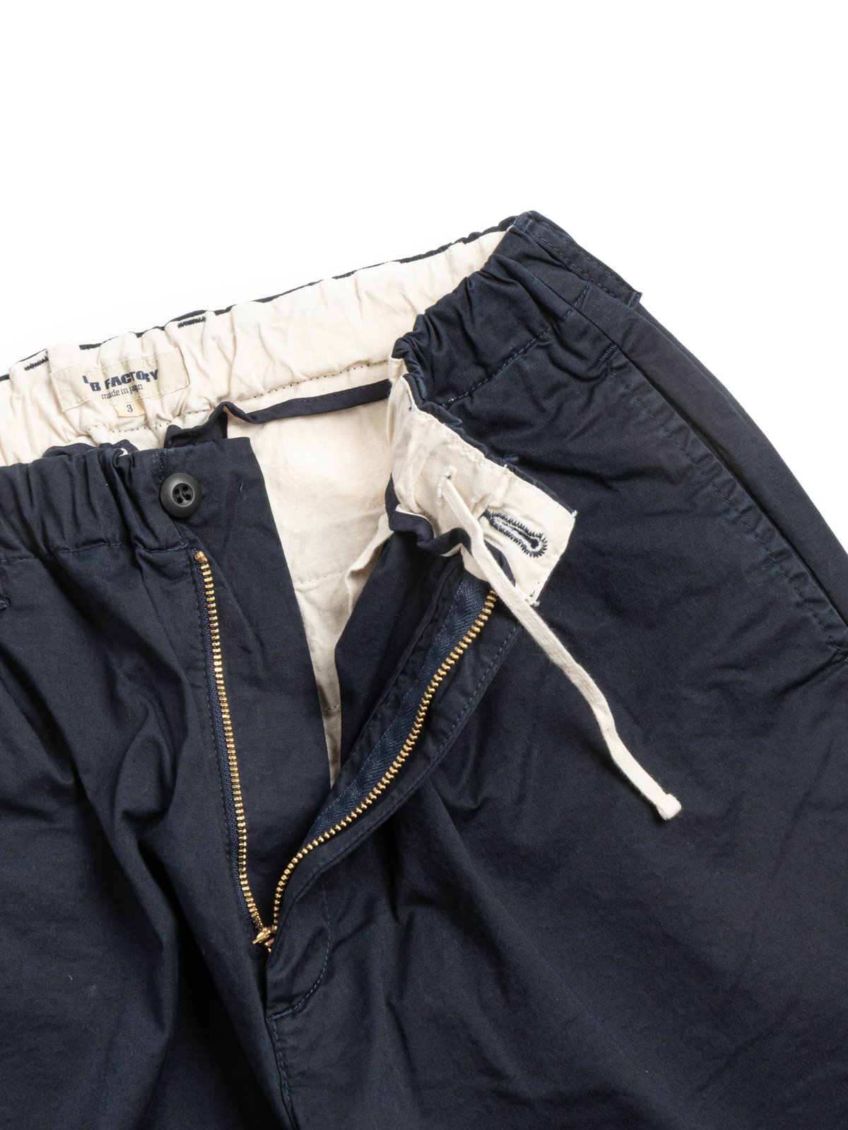 (F0549) ST TWILL EASY PANTS NAVY - Image 3