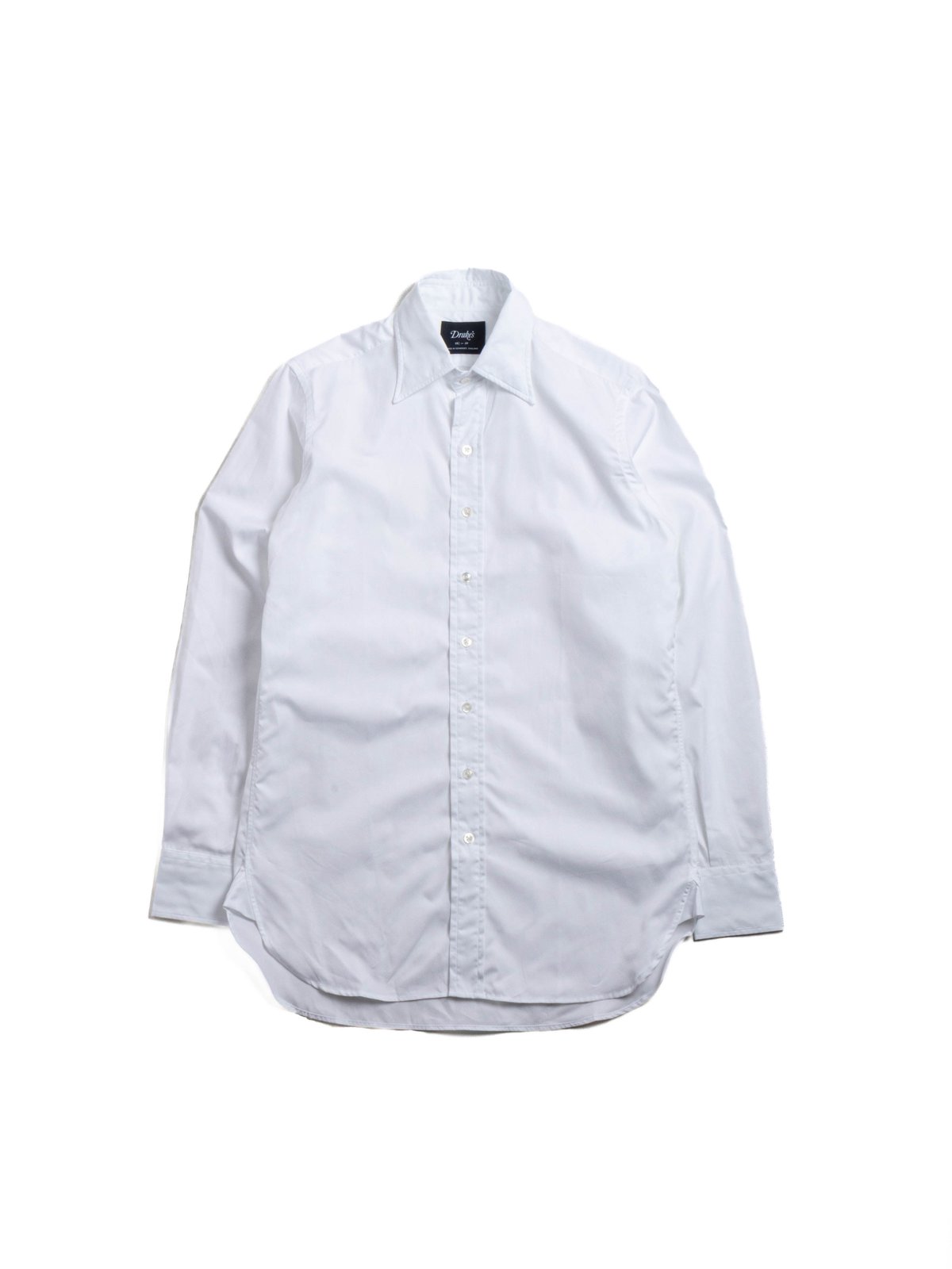 LONG POINT POPLIN SHIRT WHITE - Image 1